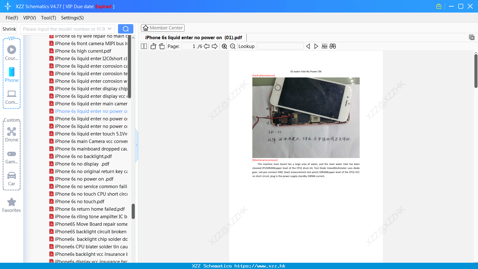 IPhone 6s Liquid Enter No Power On (01)